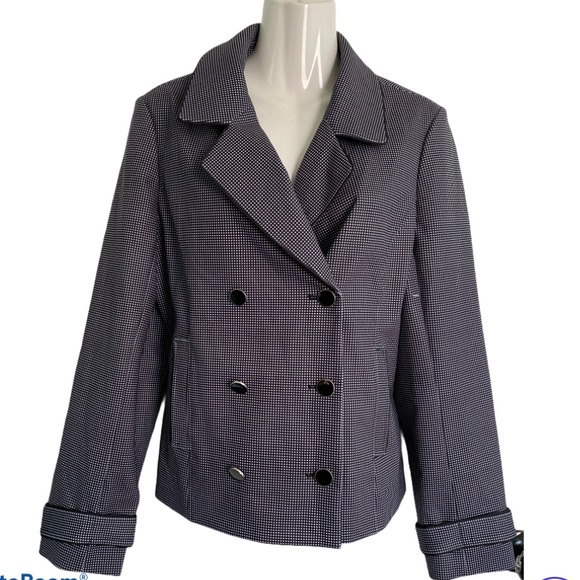 Roz & Ali Jackets & Blazers - NWT Roz & Ali houndstooth suit Jacket size Medium